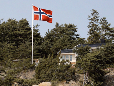 Flaggstangpakke m/ flagg og vimpel